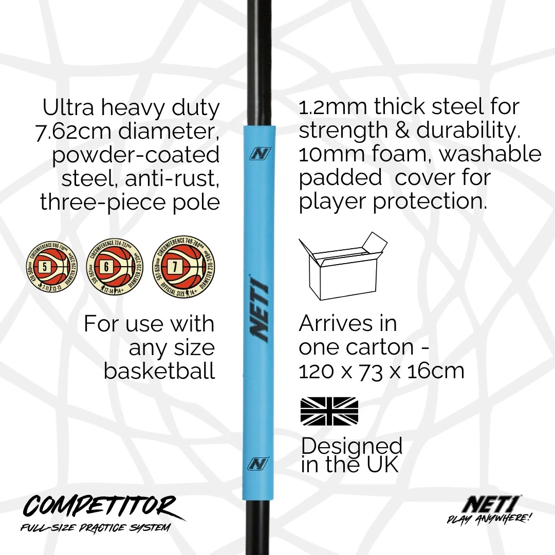 NET1 Competitor Basketball Hoop - Image 17
