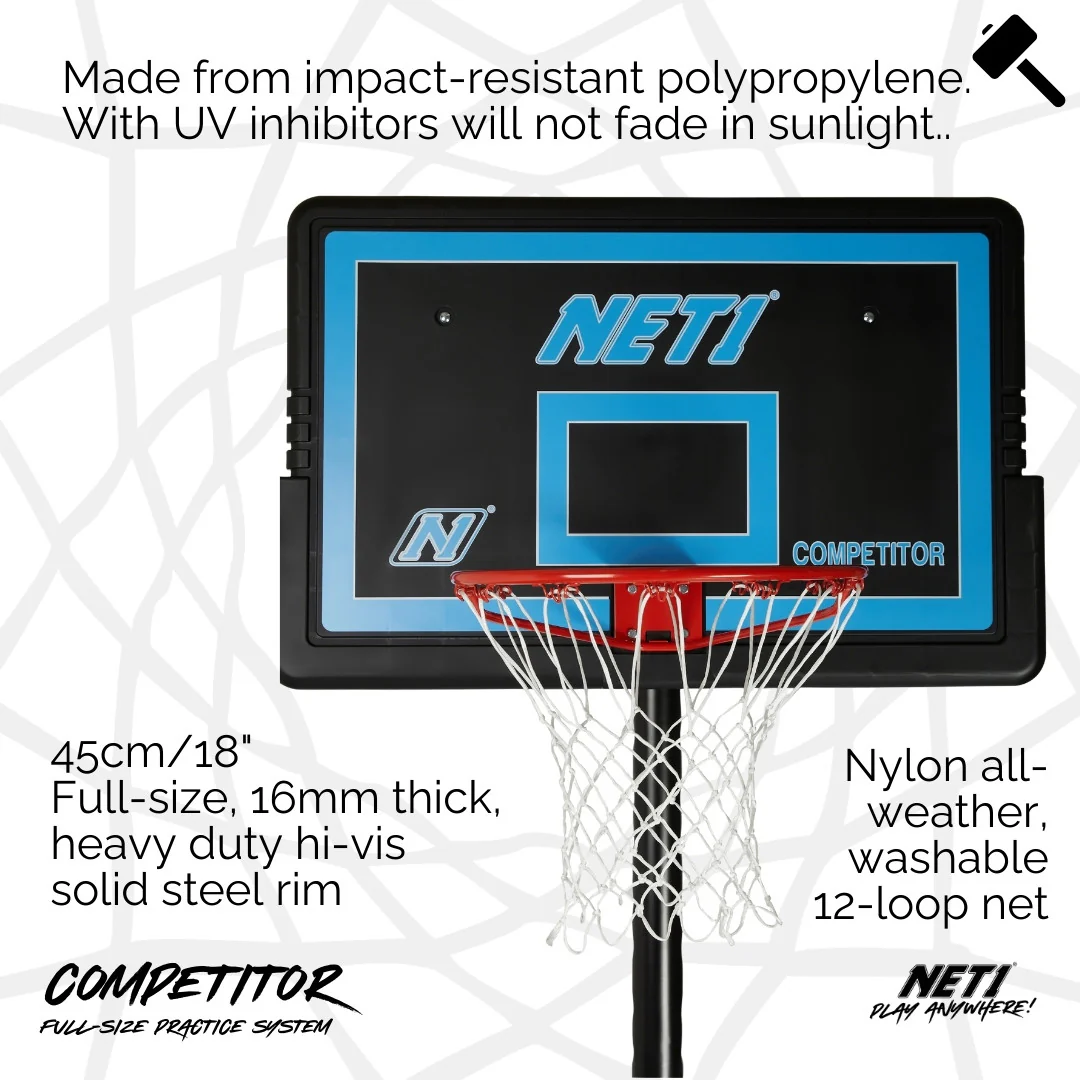 NET1 Competitor Basketball Hoop - Image 19
