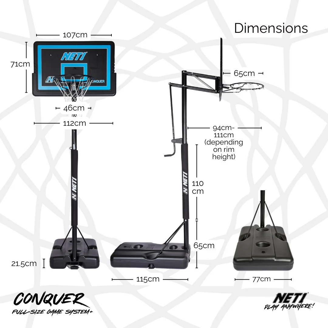 NET1 Conquer Basketball Hoop - Image 12
