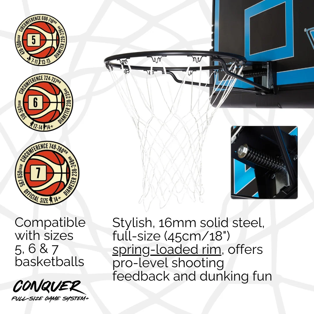 NET1 Conquer Basketball Hoop - Image 8