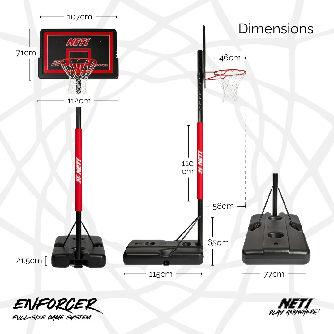 NET1 Enforcer Basketball Hoop - Image 12