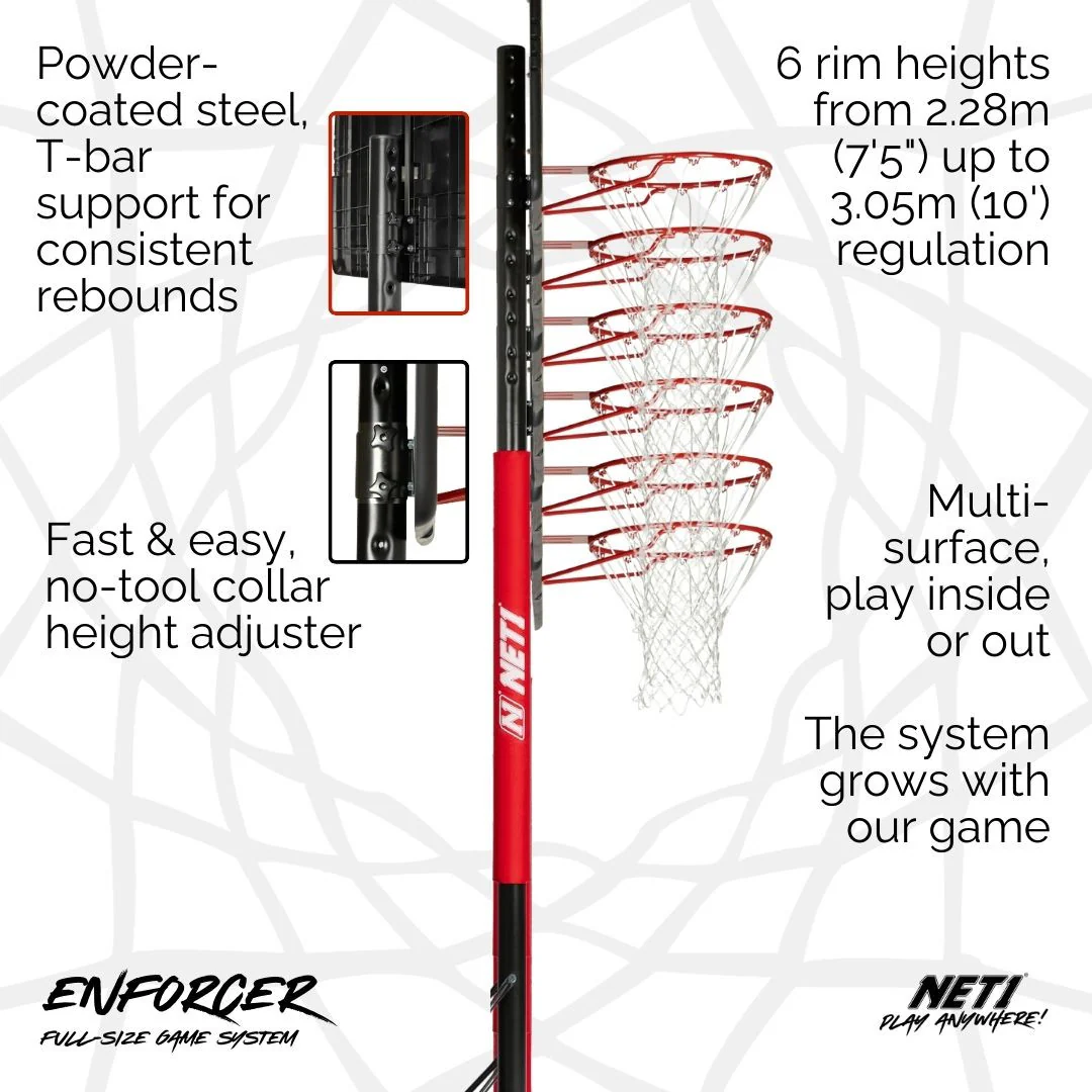NET1 Enforcer Basketball Hoop - Image 9