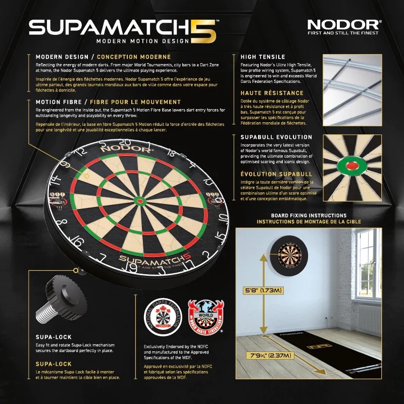 Nodor Supamatch 5 Dartboard - Image 5