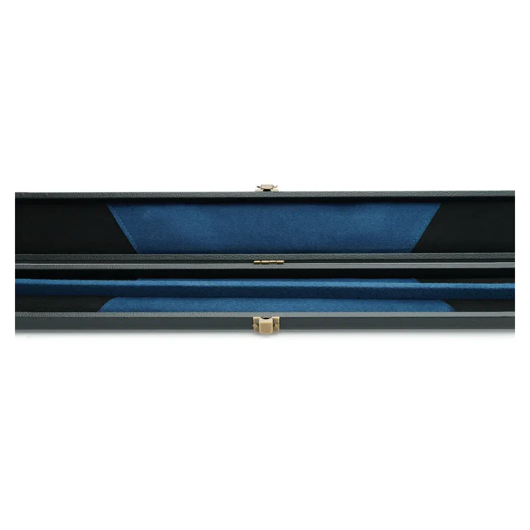 Peradon 3 Piece Black with Blue Logo Clubman Cue Case for ¾ Jointed Cues - Image 2