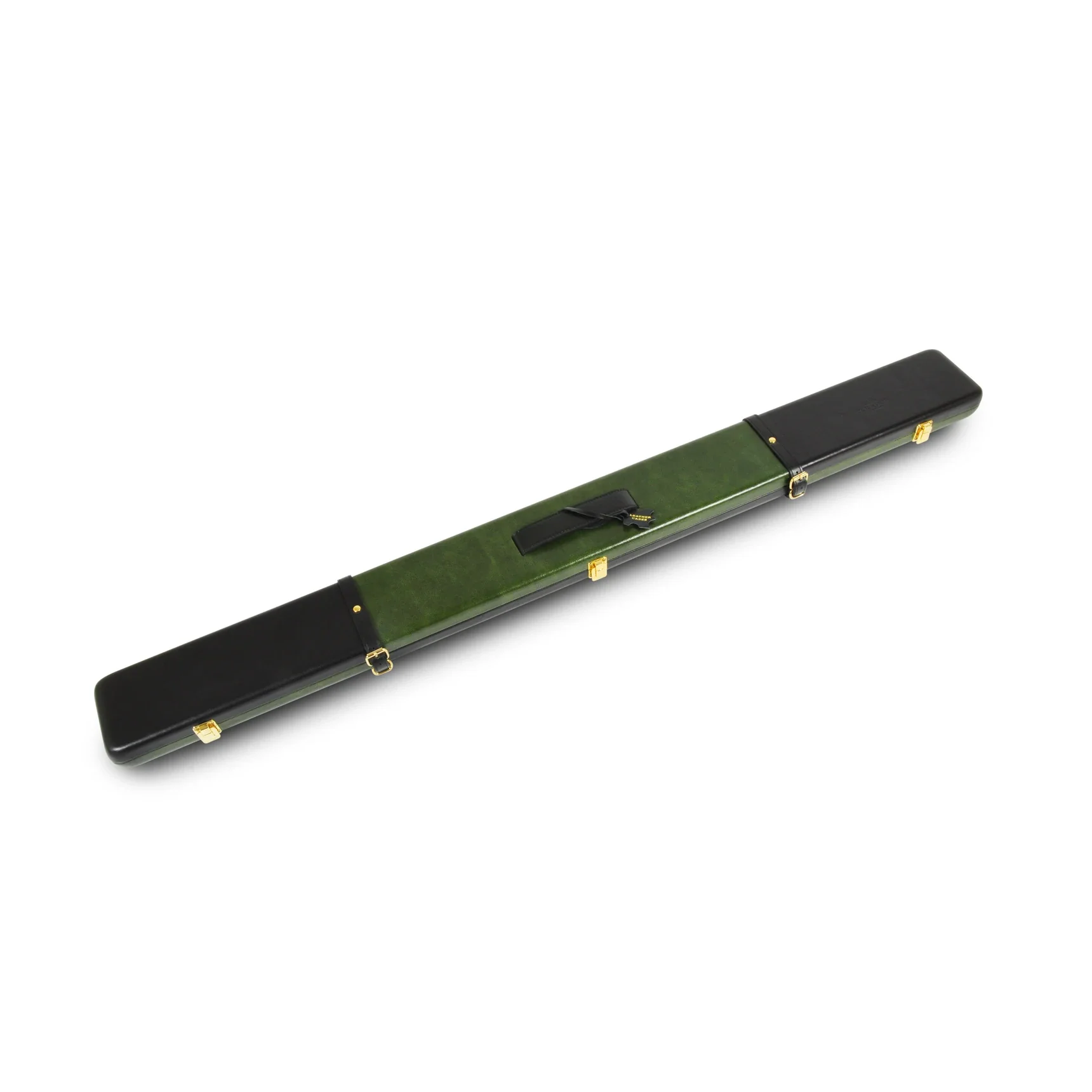 Peradon Black Green Leather Snooker Cue Case for 3/4 Jointed Cues - Image 2