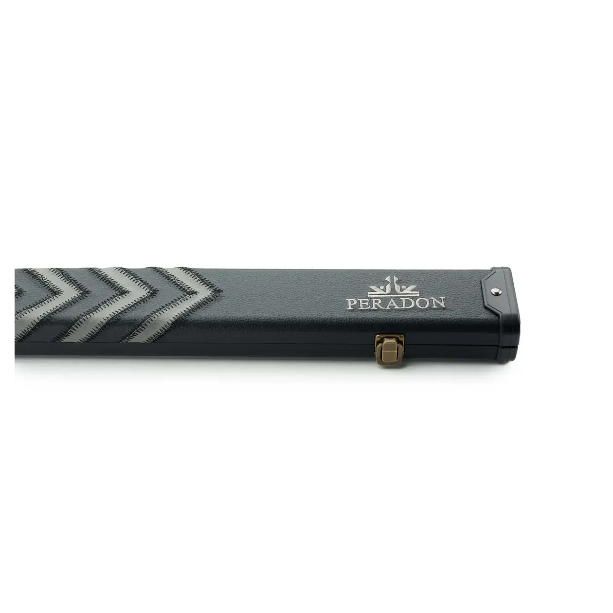 Peradon 3 Piece Black Grey Arrow Clubman Cue Case for ¾ Jointed Cues