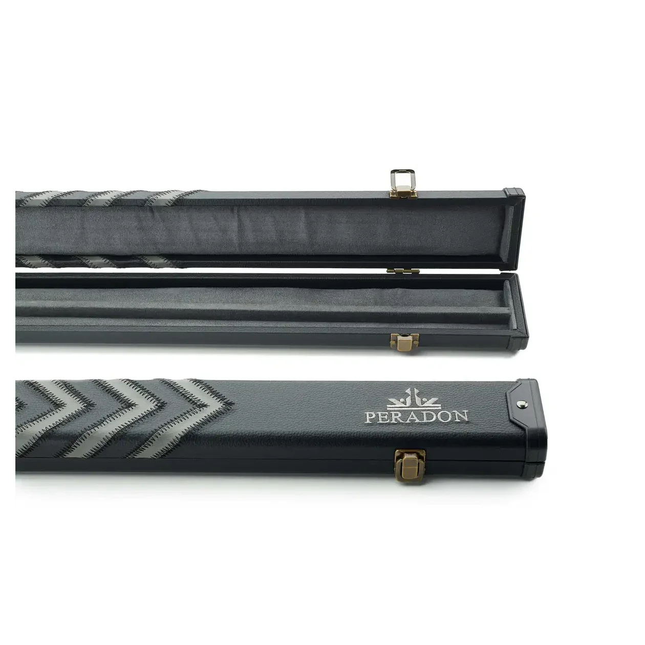 Peradon Clubman Black and Grey Arrow 1 Piece Snooker Cue Case - Image 2