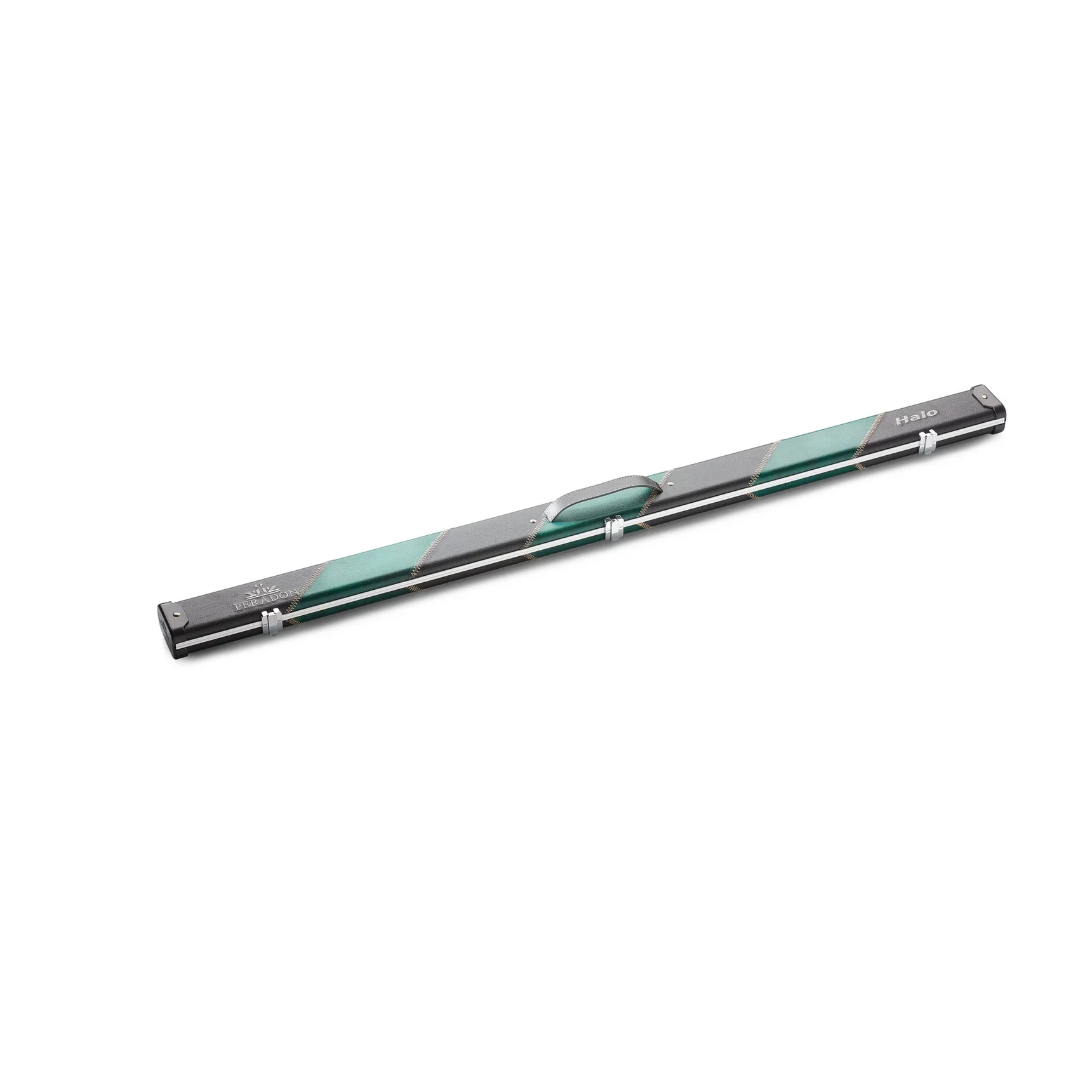 Peradon Halo Black Green Stripe ¾ Snooker Cue Case - Image 2