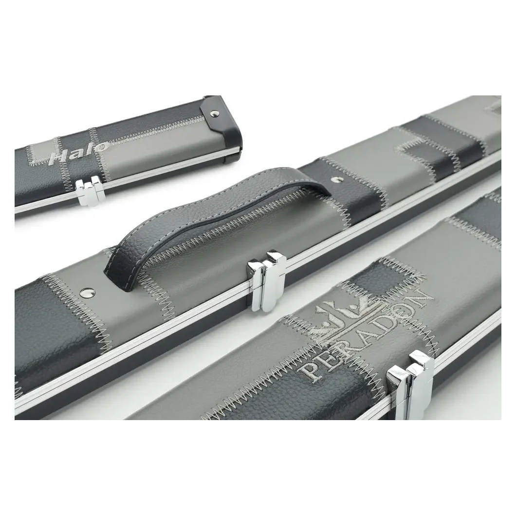 Peradon Halo Black & Grey Patch 1 Piece Wide Snooker Cue Case - Image 12
