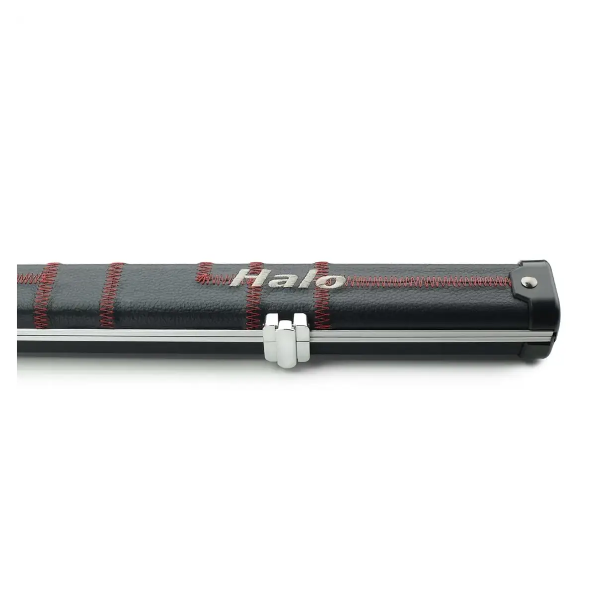Peradon Halo Black Patch & Red Stitch 1 Piece Slim Snooker Cue Case