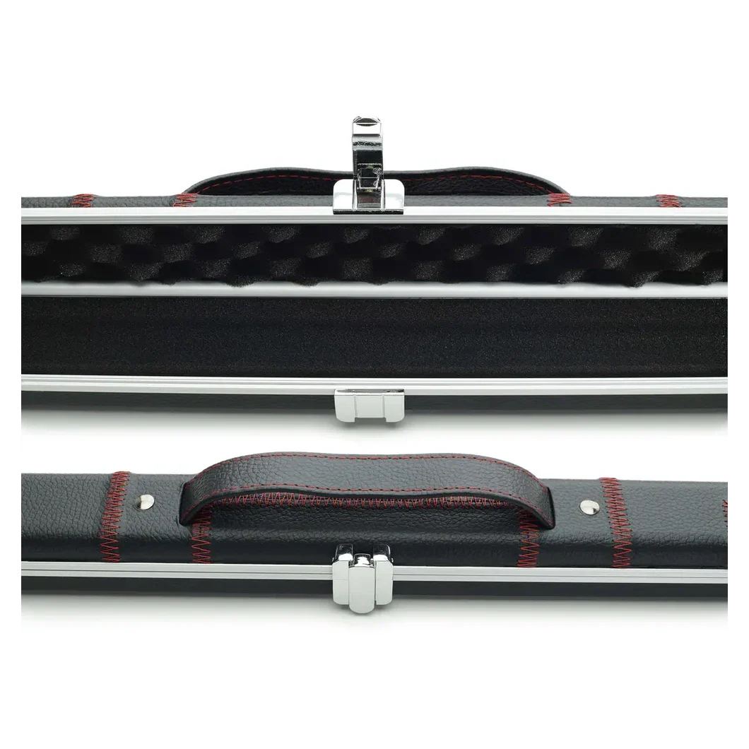 Peradon Halo Black Patch & Red Stitch 1 Piece Slim Snooker Cue Case - Image 8