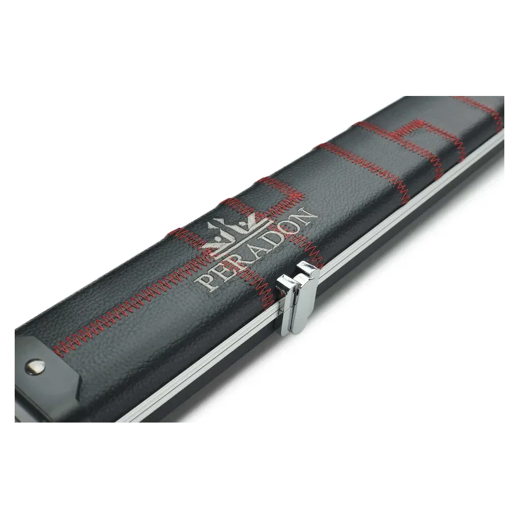 Peradon Halo Black Patch & Red Stitch 1 Piece Wide Snooker Cue Case - Image 10