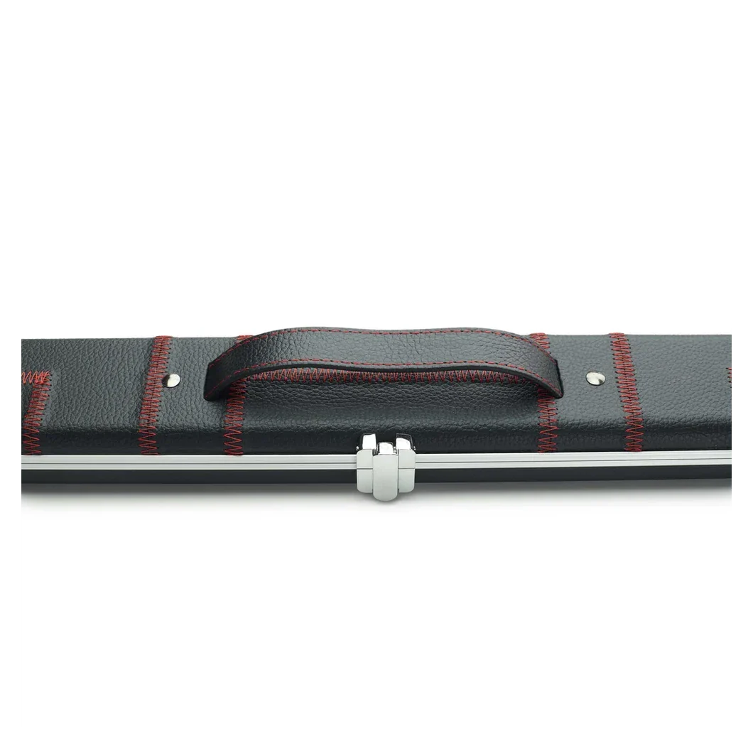 Peradon Halo Black Patch & Red Stitch 1 Piece Wide Snooker Cue Case - Image 6