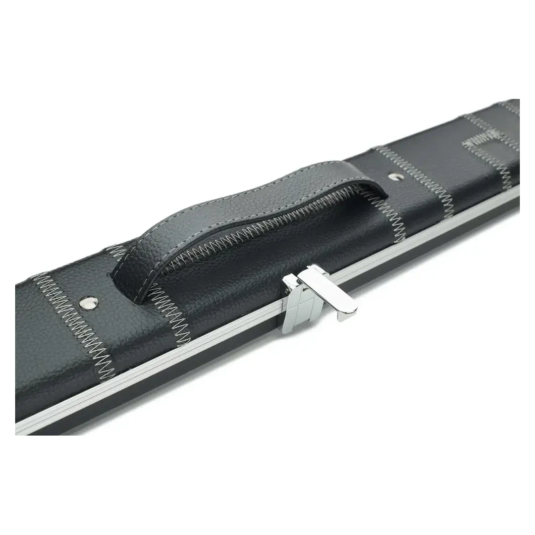 Peradon Halo Black Patch & Silver Stitch 1 Piece Wide Snooker Cue Case - Image 10