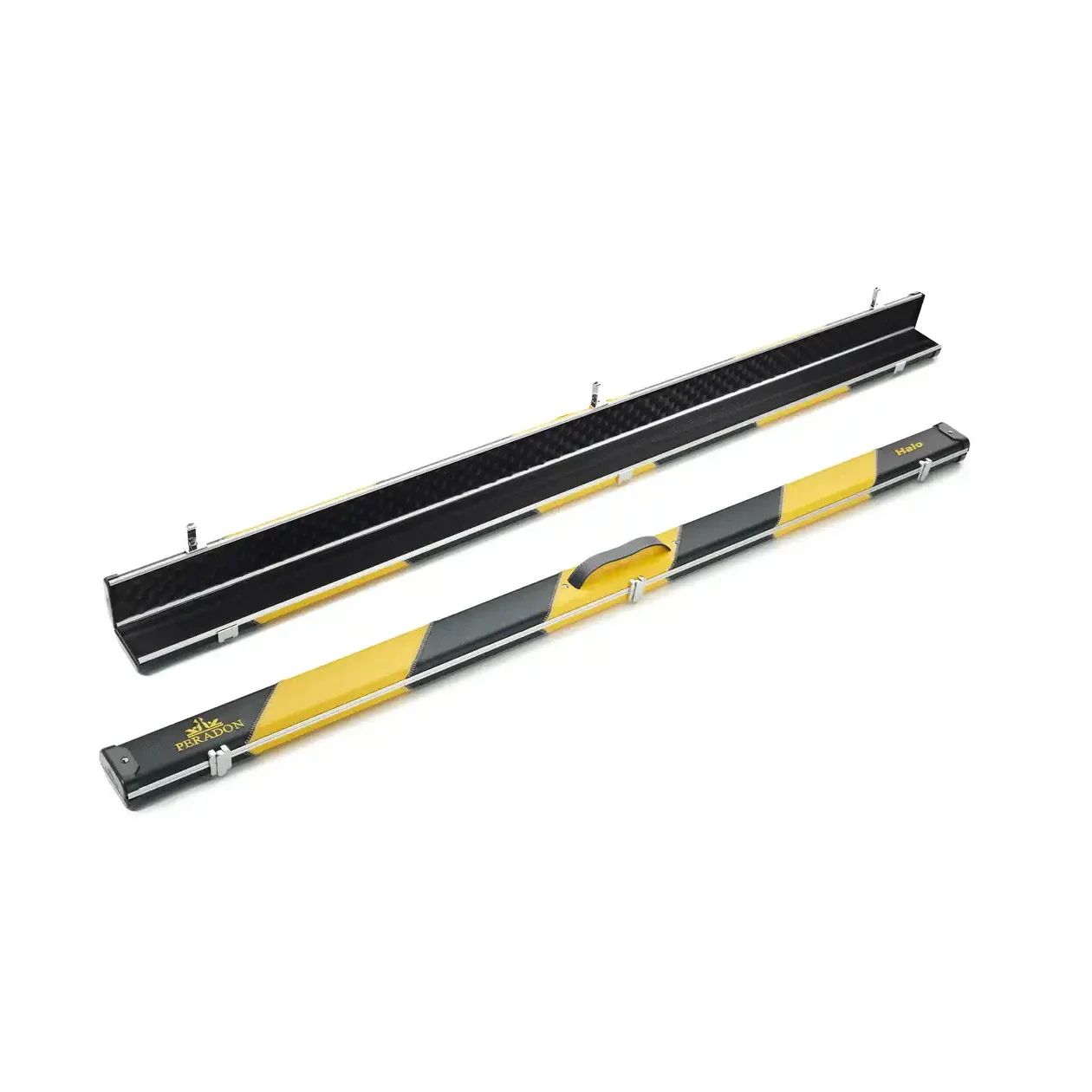 Peradon Halo Black & Yellow Stripe 1 Piece Wide Snooker Cue Case - Image 9