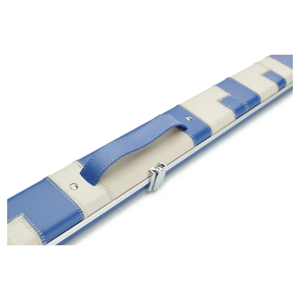 Peradon Halo Blue & Cream Patch 1 Piece Wide Snooker Cue Case - Image 10