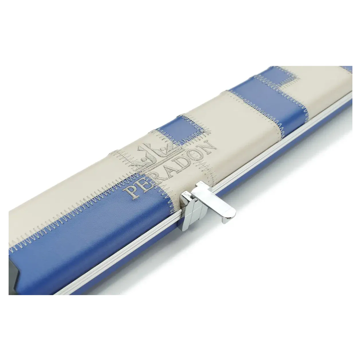 Peradon Halo Blue & Cream Patch 1 Piece Wide Snooker Cue Case - Image 11