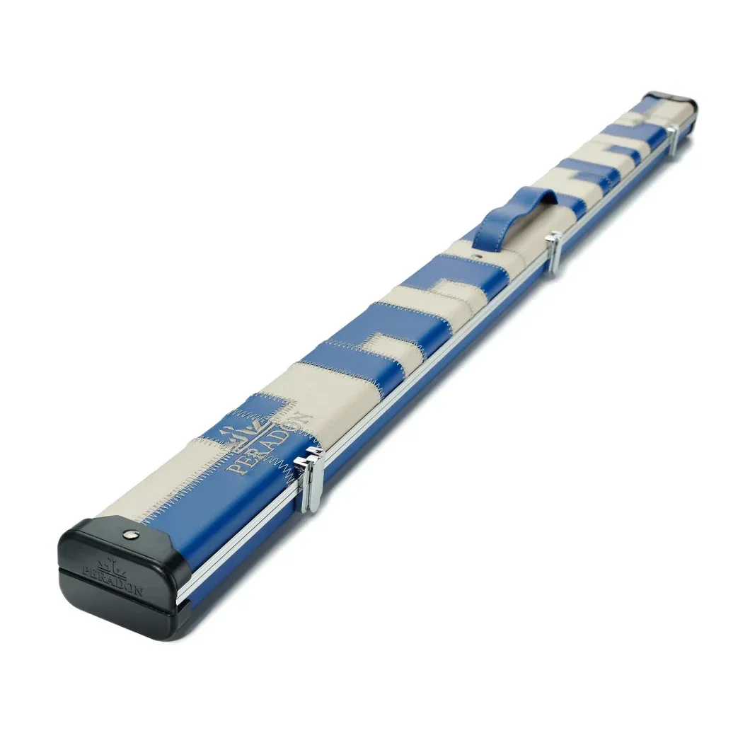 Peradon Halo Blue Cream Patchwork ¾ Snooker Cue Case - Image 3