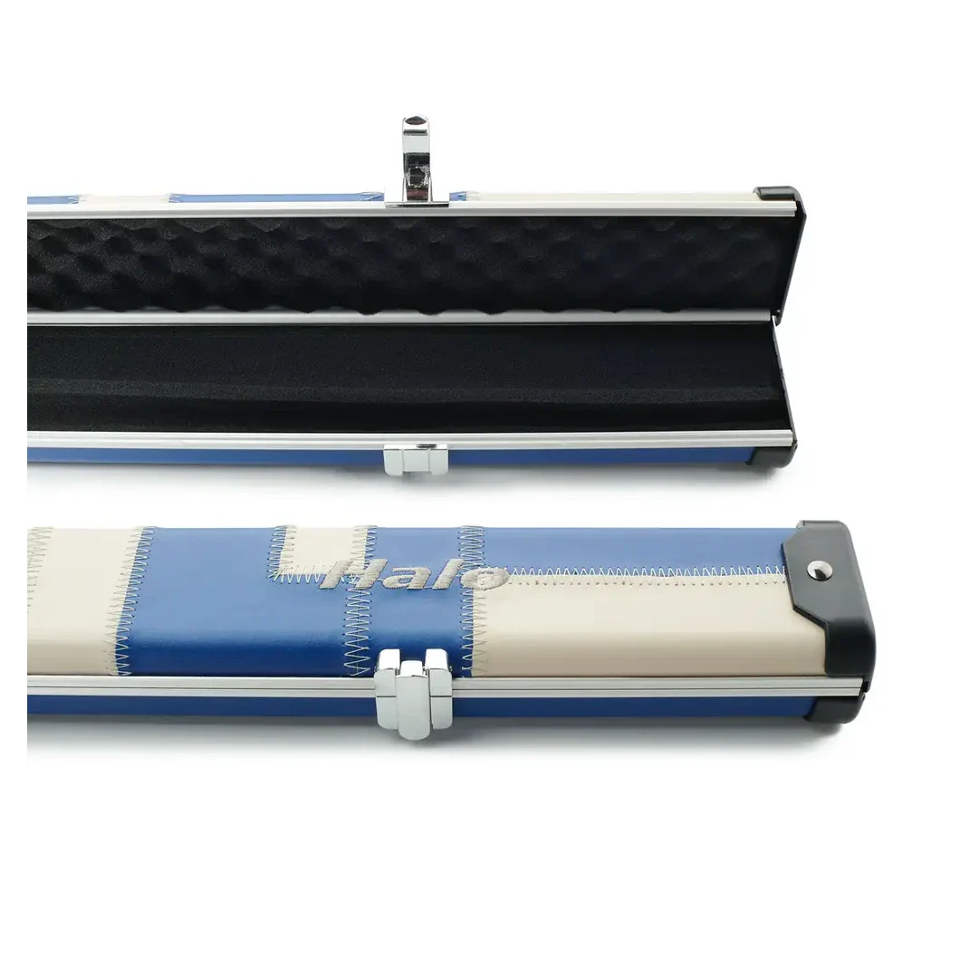 Peradon Halo Blue Cream Patchwork ¾ Snooker Cue Case - Image 8