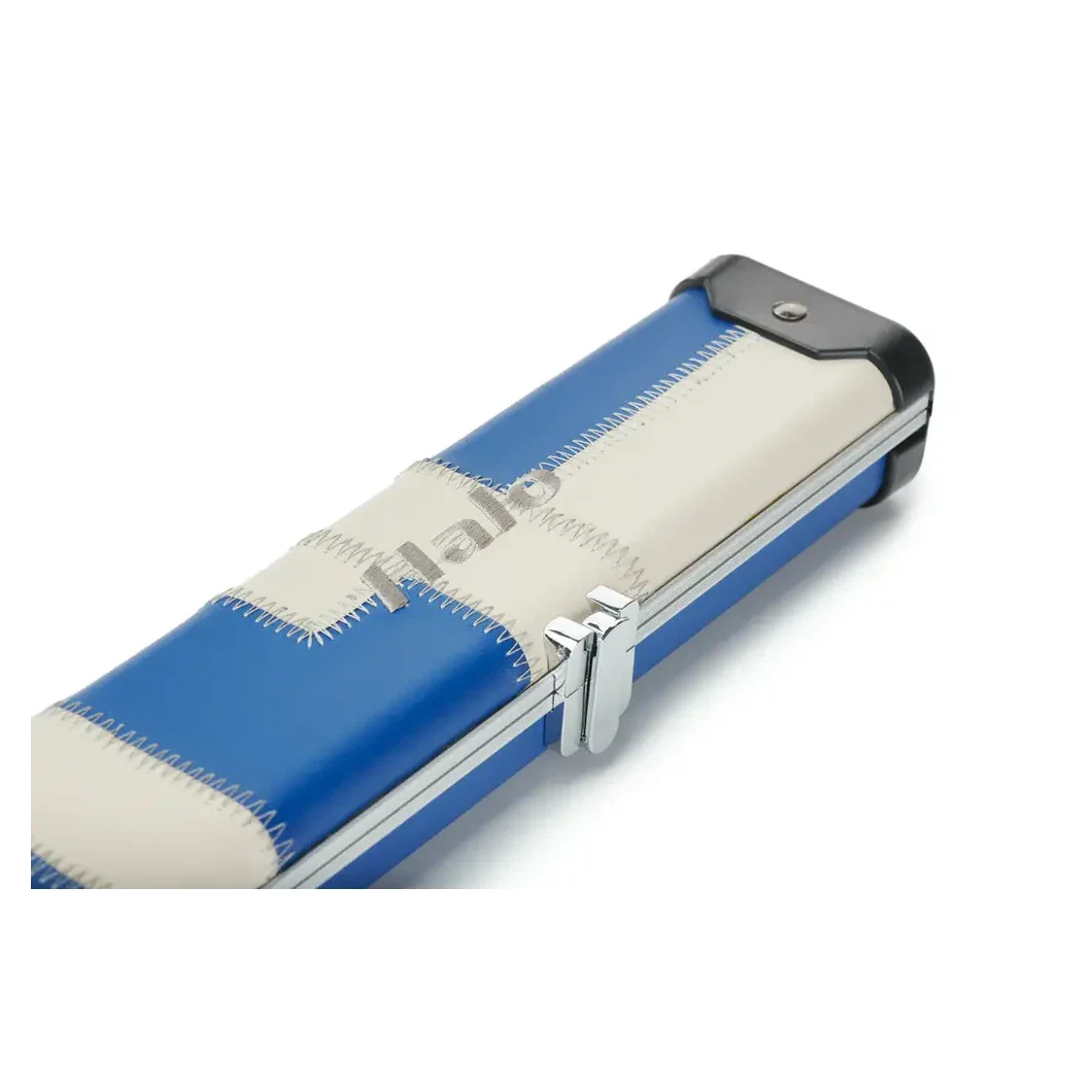 Peradon Halo Blue Cream Patchwork ¾ Snooker Cue Case - Image 9