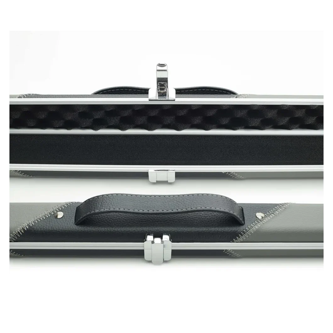 Peradon Halo Grey & Black Stripe 1 Piece Slim Snooker Cue Case - Image 8