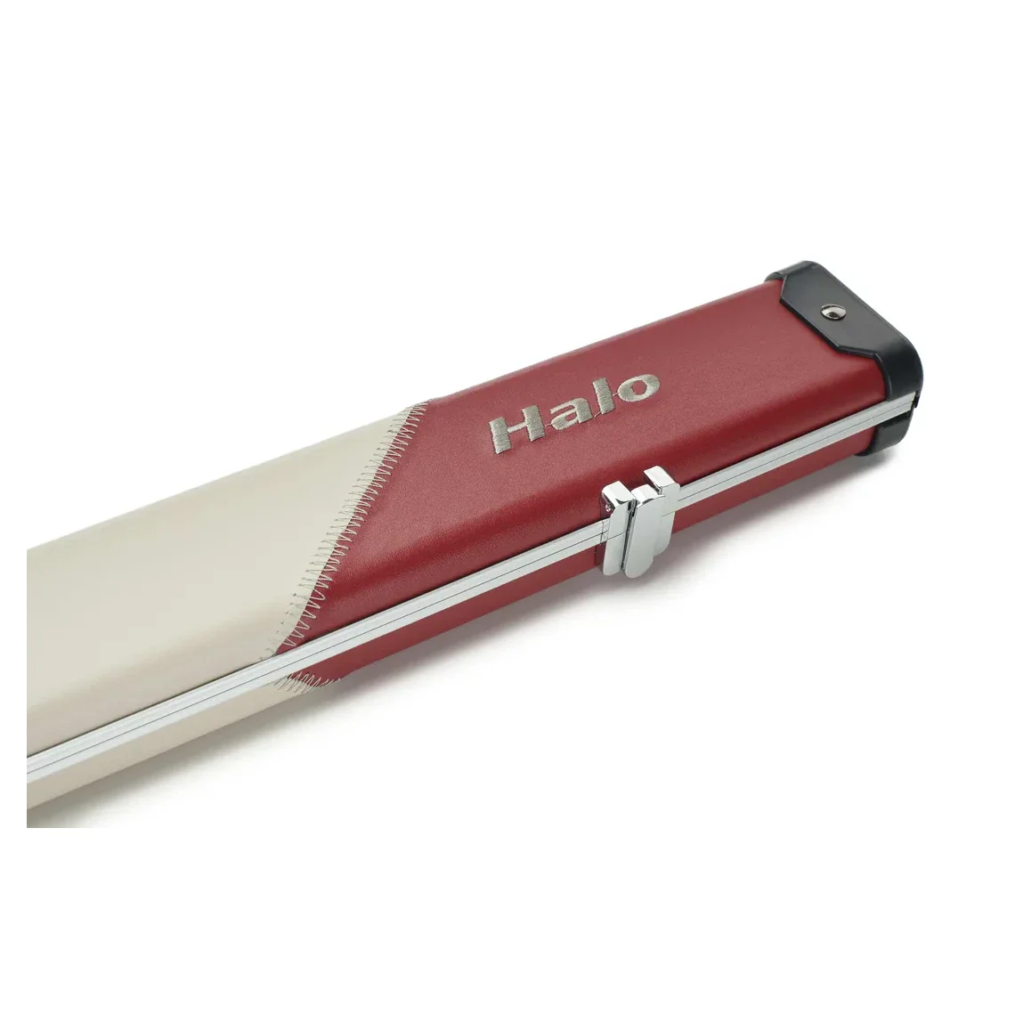 Peradon Halo Red & Cream Stripe 1 Piece Wide Snooker Cue Case - Image 11