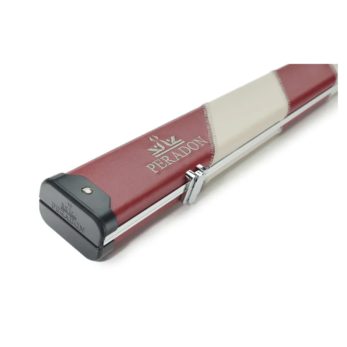 Peradon Halo Red & Cream Stripe 1 Piece Wide Snooker Cue Case - Image 12