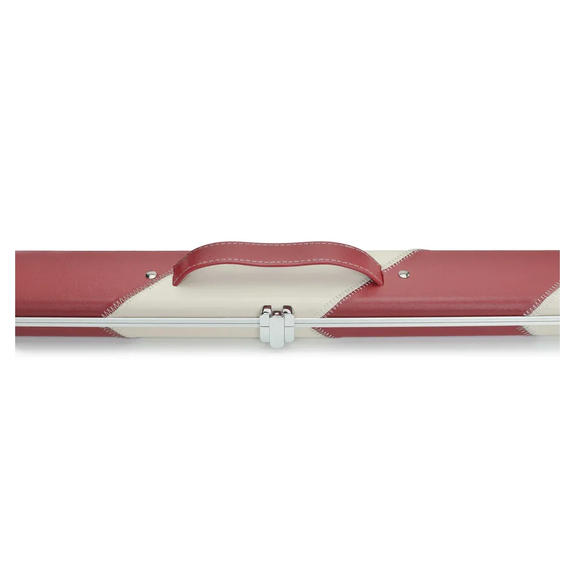 Peradon Halo Red & Cream Stripe 1 Piece Wide Snooker Cue Case - Image 6