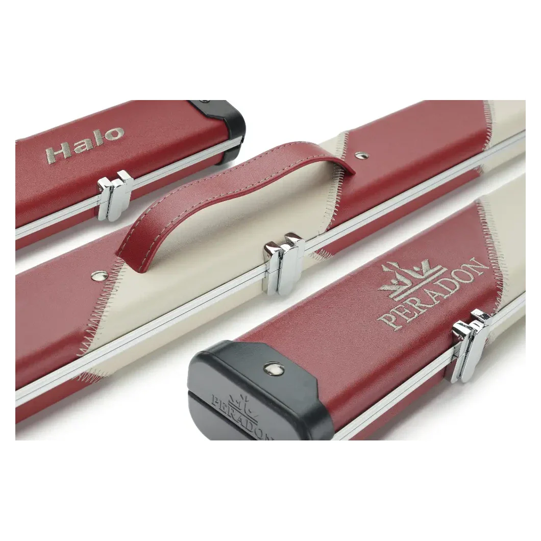 Peradon Halo Red & Cream Stripe ¾ Snooker Cue Case - Image 12