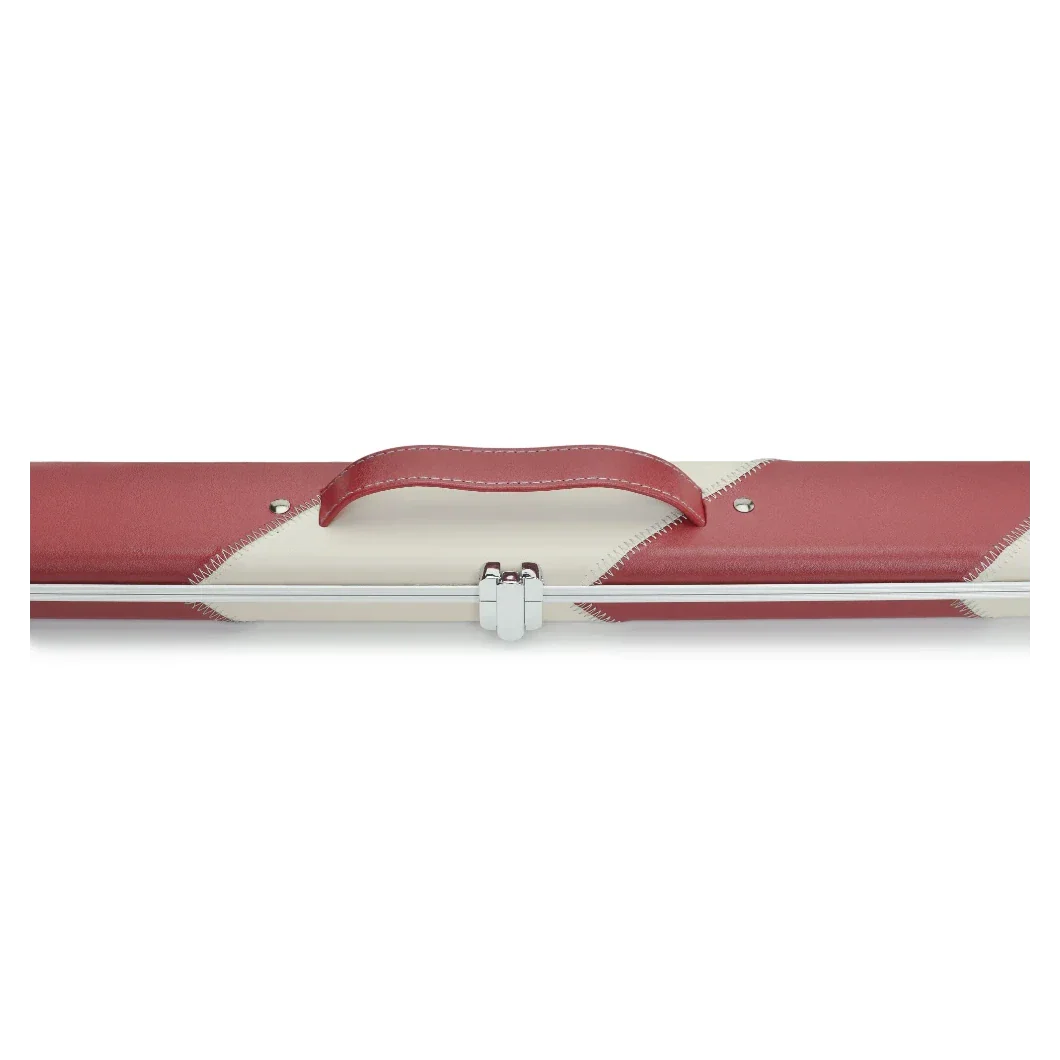 Peradon Halo Red & Cream Stripe ¾ Snooker Cue Case - Image 3