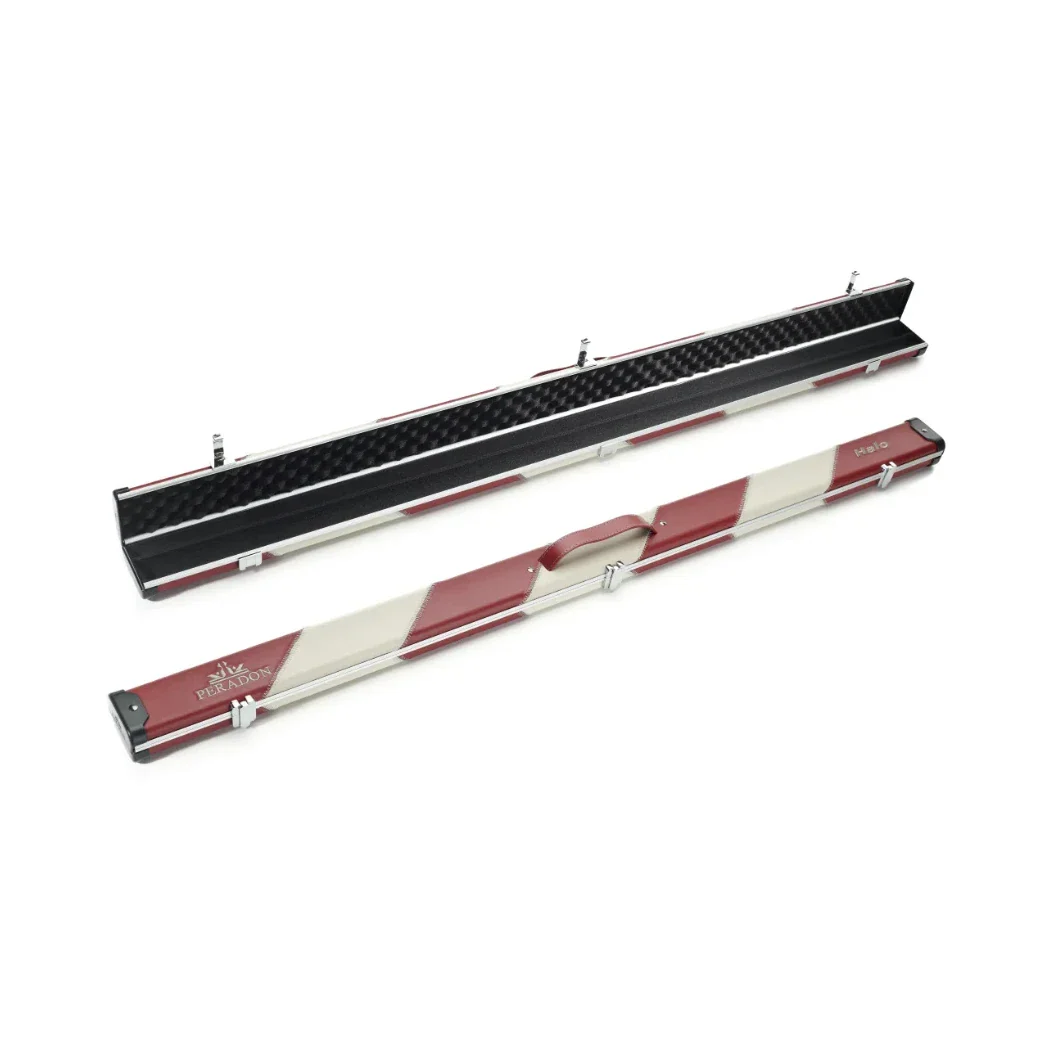 Peradon Halo Red & Cream Stripe ¾ Snooker Cue Case - Image 6