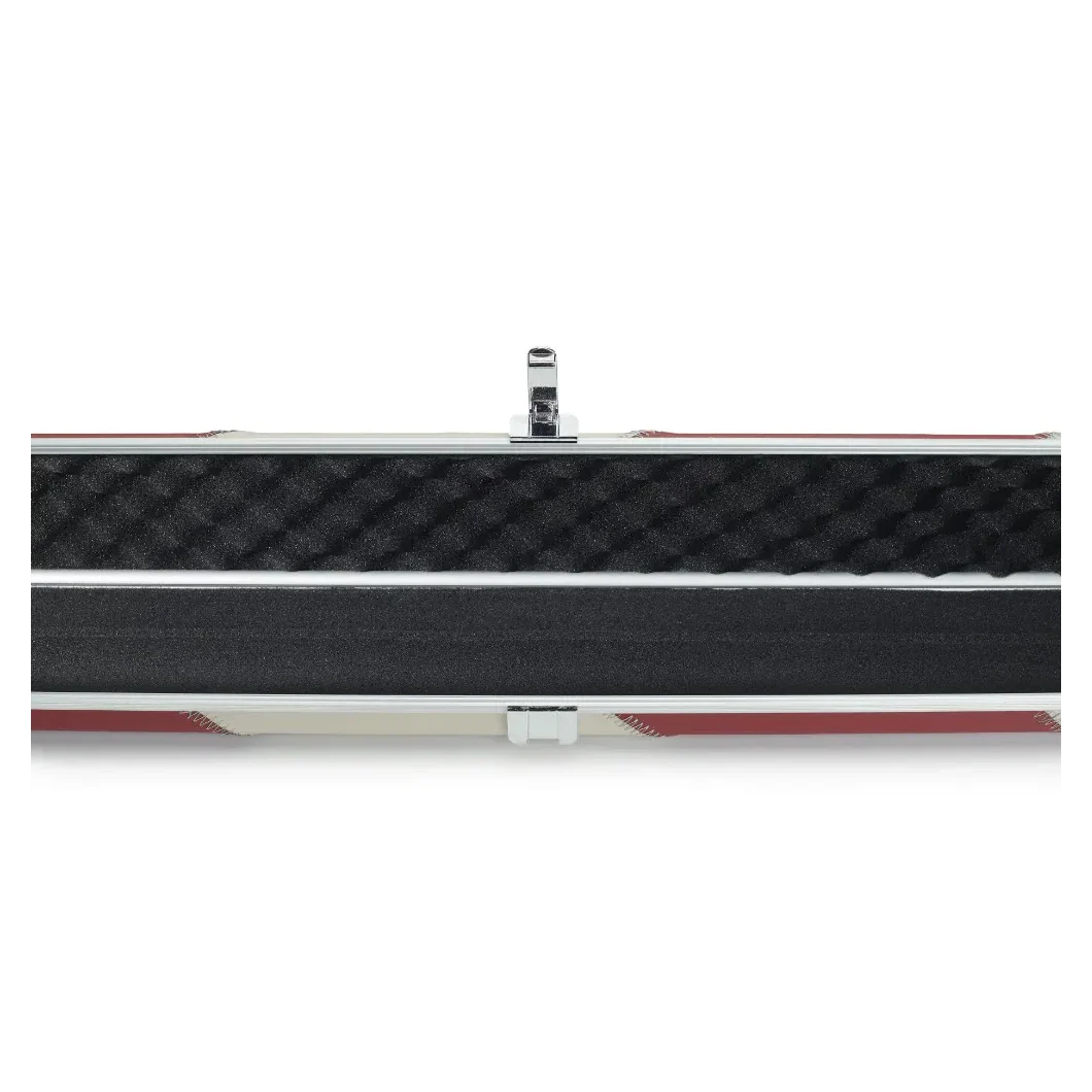 Peradon Halo Red & Cream Stripe ¾ Snooker Cue Case - Image 7