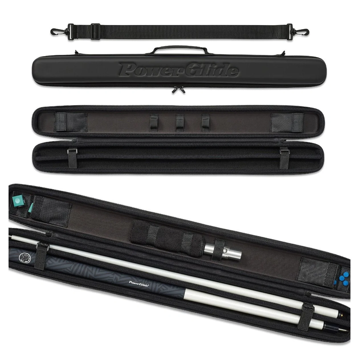 PowerGlide Svartur 2 Piece Snooker Cue Case - Image 4