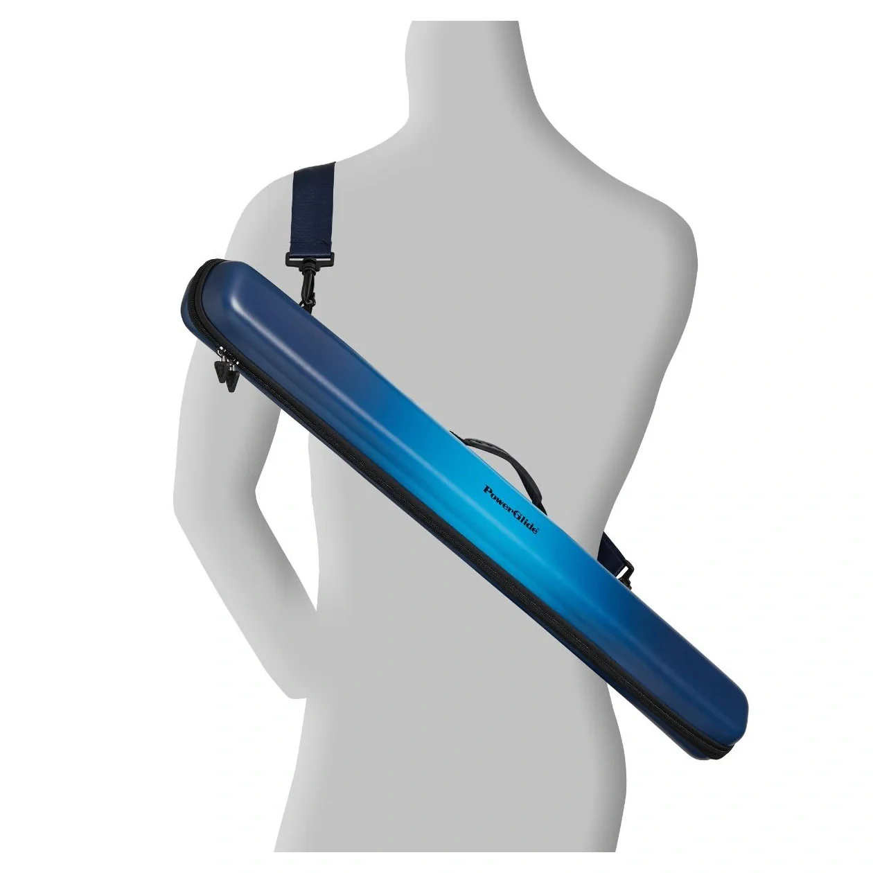 PowerGlide Svartur Blue 2 Piece Snooker Cue Case - Image 5