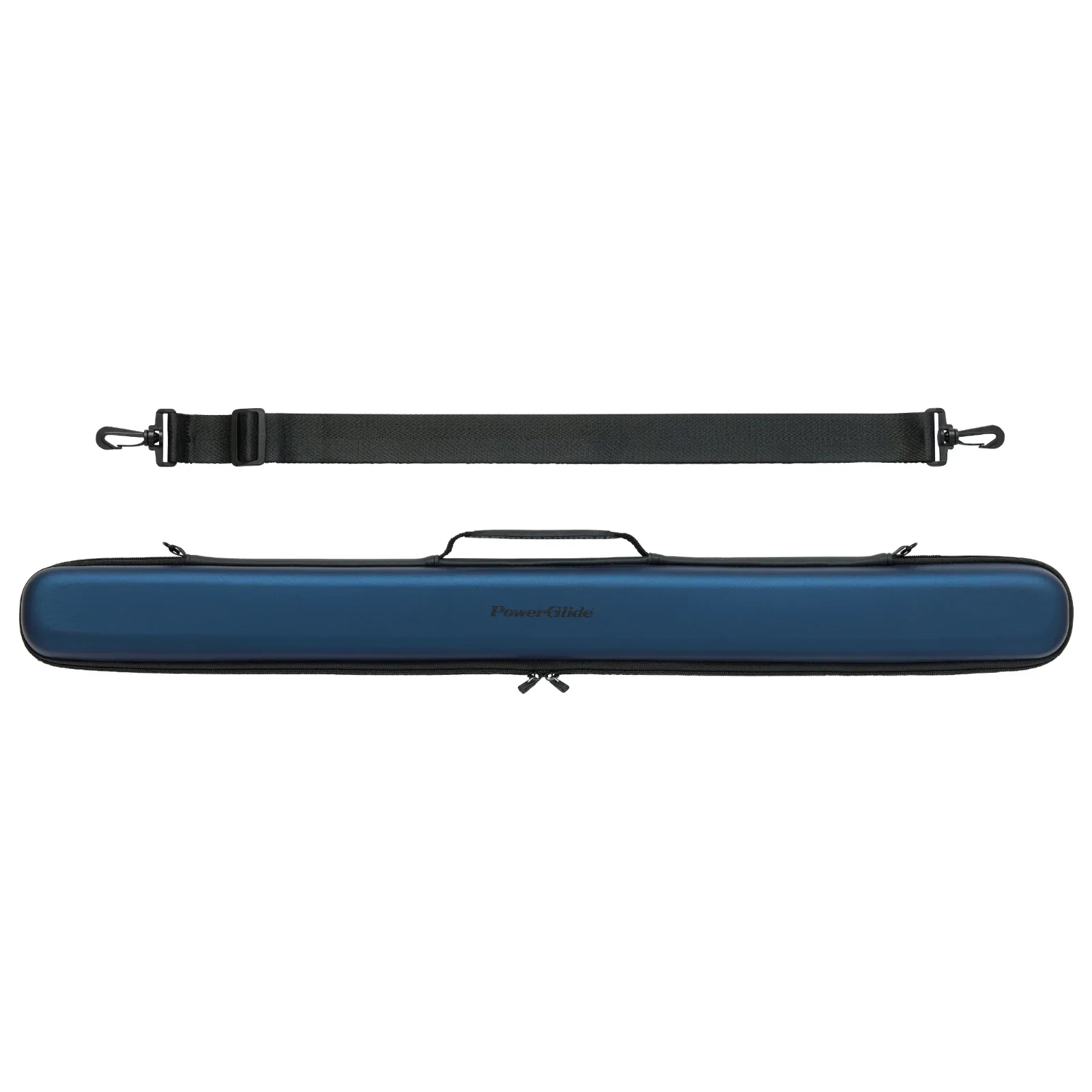 PowerGlide Svartur Metallic Blue 2 Piece Snooker Cue Case - Image 2