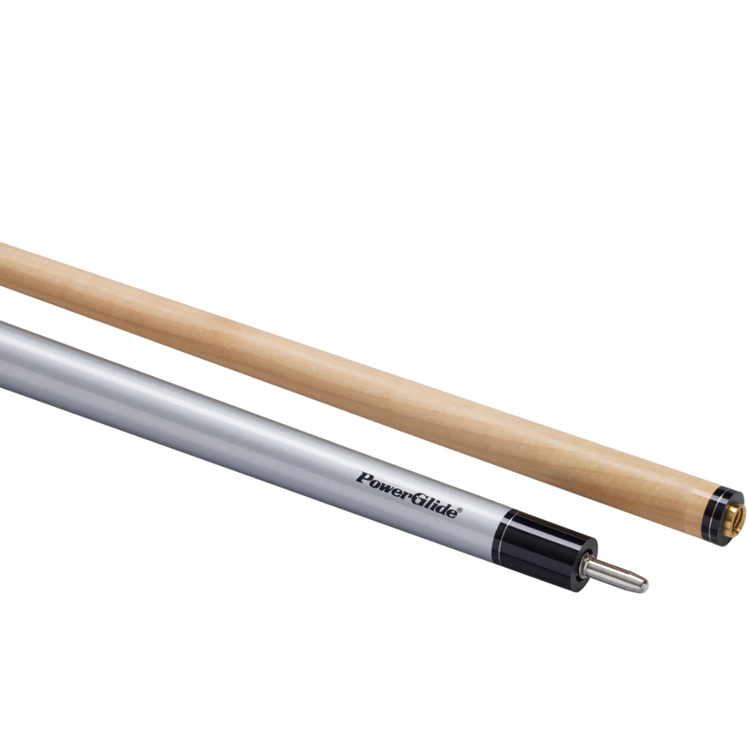 PowerGlide Verve Carbon Maple Wrap Pool Cue 10mm Tip - Silver - Image 5
