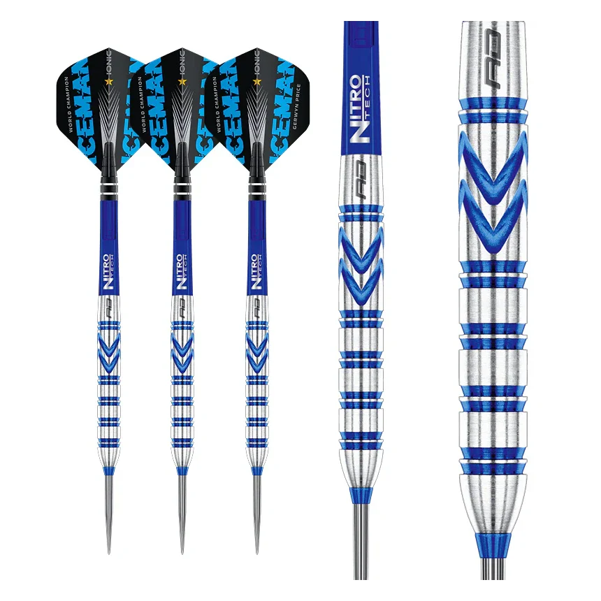 Red Dragon Gerwyn Price Blue Originals 90% Tungsten Steel Tip Darts 24 grams - Image 4