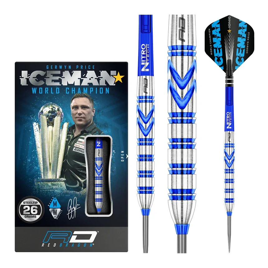 Red Dragon Gerwyn Price Blue Originals 90% Tungsten Steel Tip Darts 24 grams - Image 5