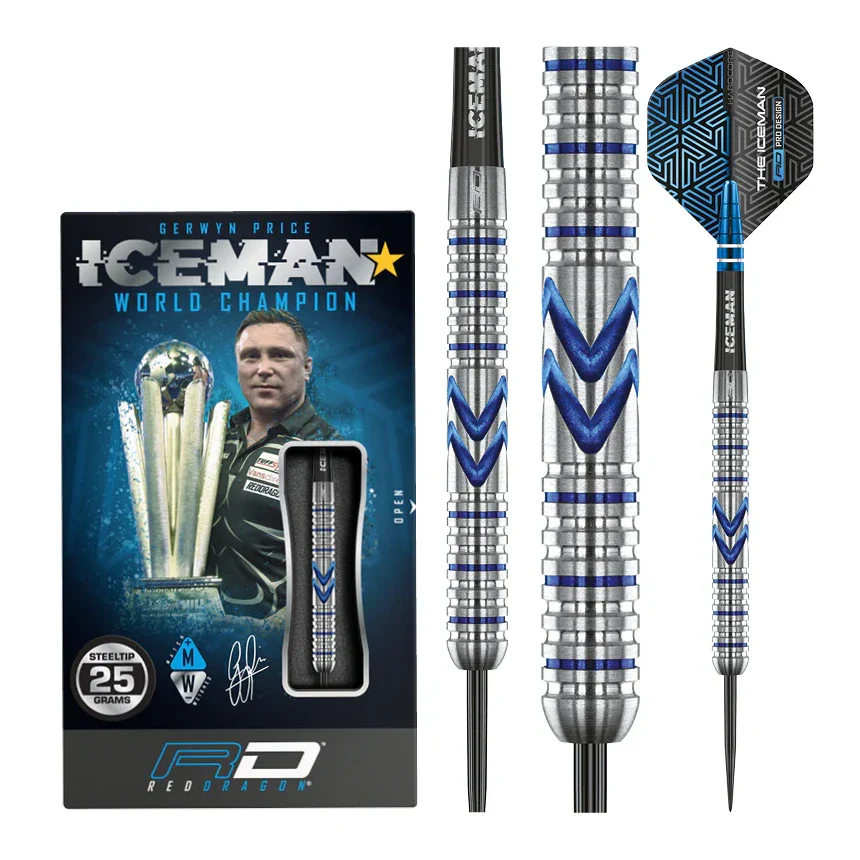 Red Dragon Gerwyn Price Midnight Edition 90% Tungsten Steel Tip Darts 23 grams - Image 5