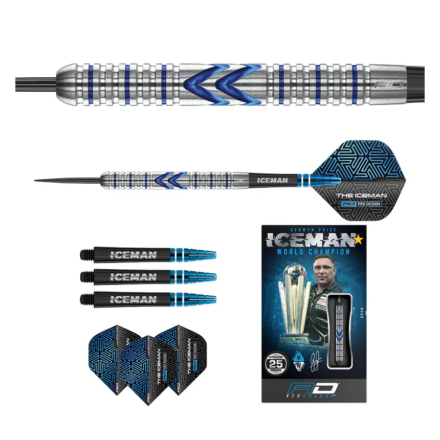 Red Dragon Gerwyn Price Midnight Edition 90% Tungsten Steel Tip Darts 23 grams - Image 7