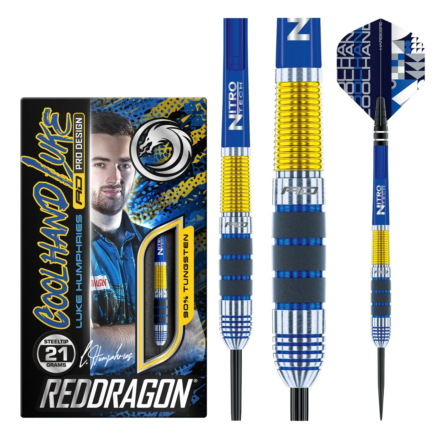 Red Dragon Luke Humphries Originals 90% Tungsten Steel Tip Darts 23 grams - Image 5