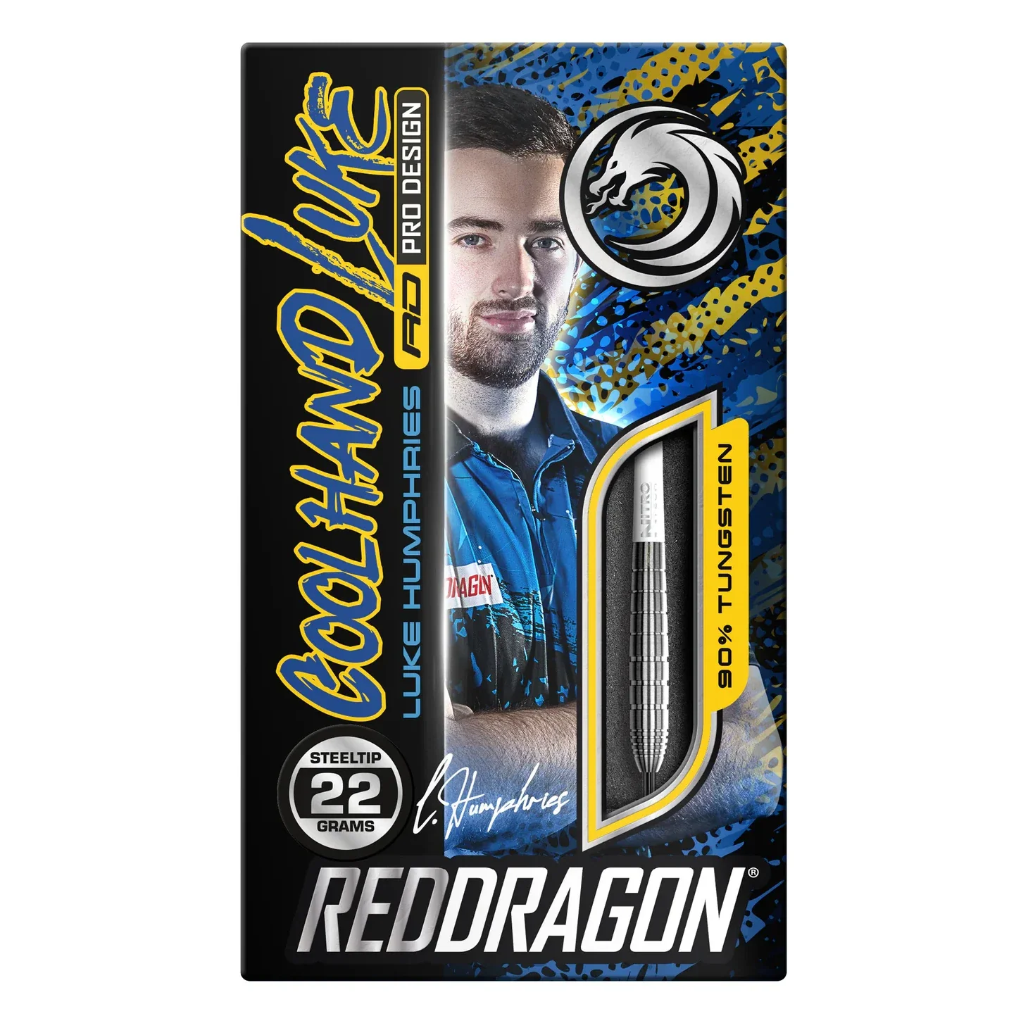 Red Dragon Luke Humphries TX1 90% Tungsten Steel Tip Darts 22 grams - Image 7