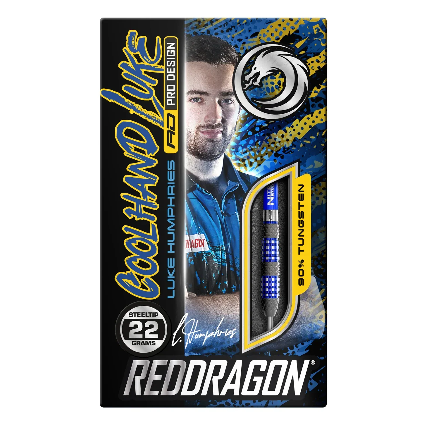 Red Dragon Luke Humphries TX2 Atomised 90% Tungsten Steel Tip Darts 22 grams - Image 7