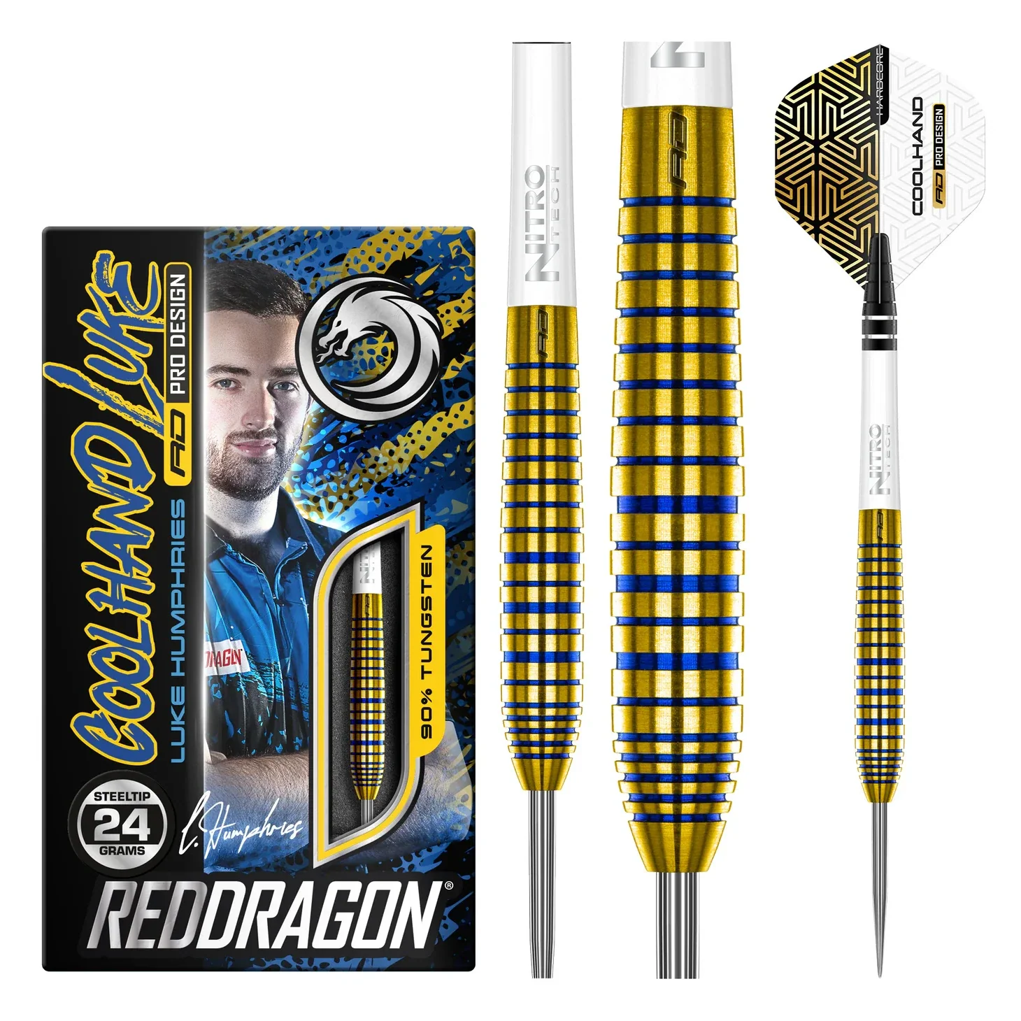 Red Dragon Luke Humphries - TX3 Gold SE 90% Tungsten Steel 24 grams - Image 6
