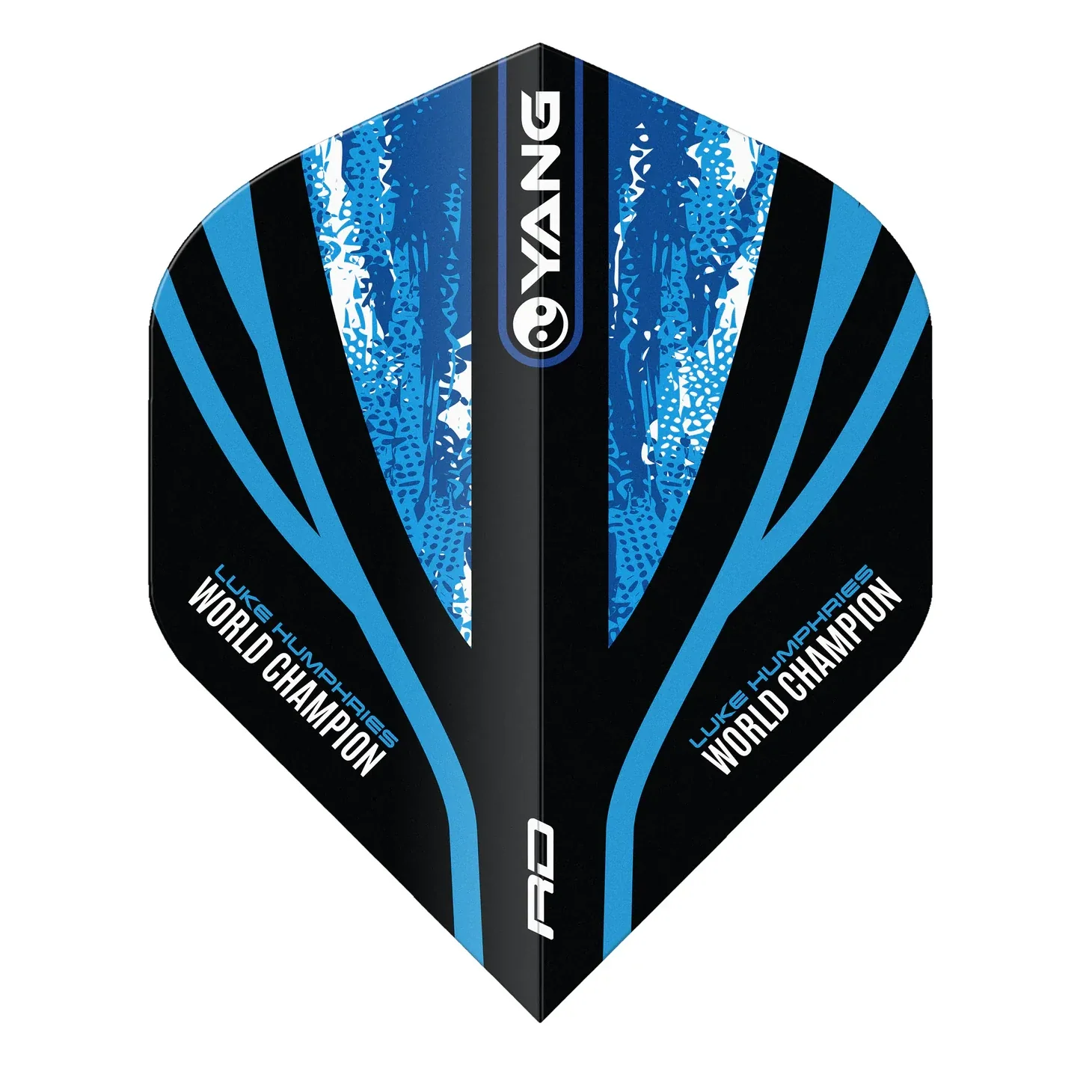 Red Dragon Luke Humphries WC Blue & Gold Yin Yang Standard Extra Thick Dart Flights - Image 5