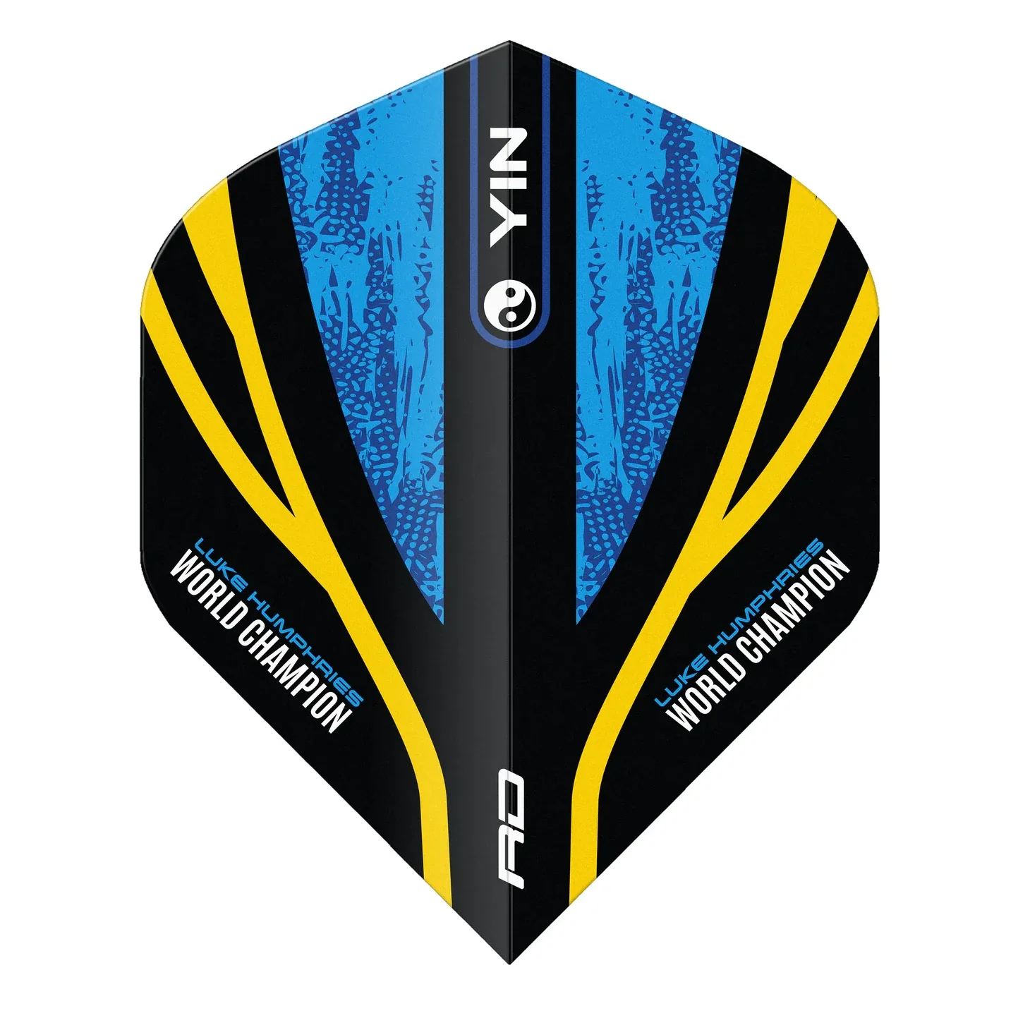 Red Dragon Luke Humphries WC Blue & Gold Yin Yang Standard Extra Thick Dart Flights - Image 6