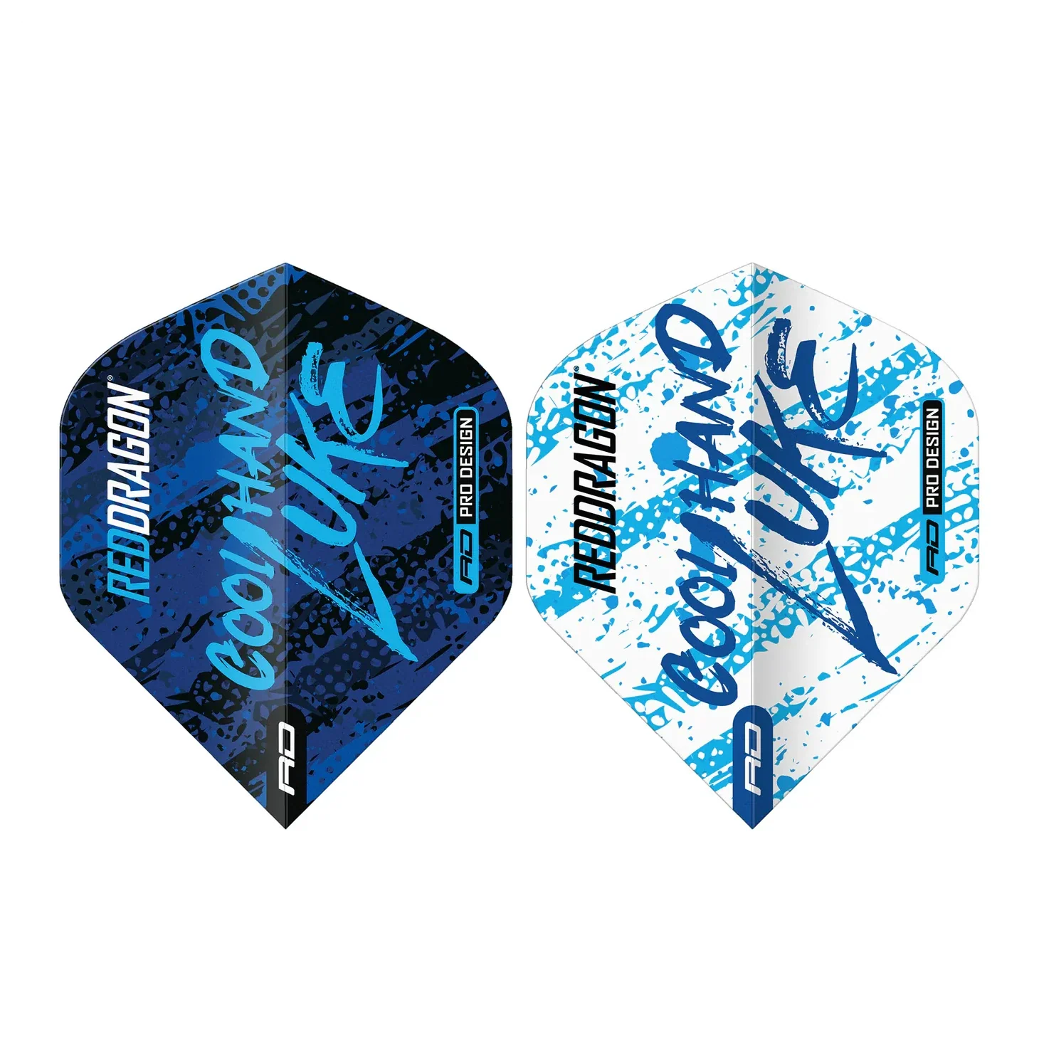 Red Dragon Luke Humphries WC Blue & White Yin Yang Standard Extra Thick Dart Flights - Image 5
