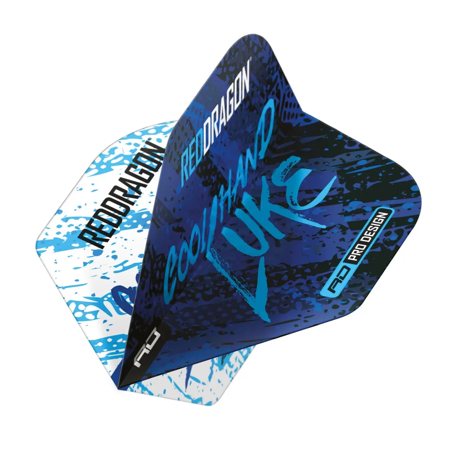 Red Dragon Luke Humphries WC Blue & White Yin Yang Standard Extra Thick Dart Flights - Image 6