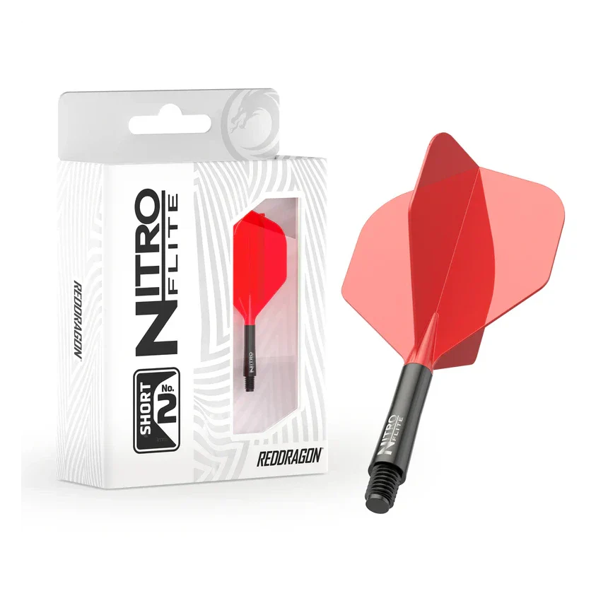 Red Dragon Nitro Flite - Integrated Flight & Shaft Black & Red Short #2