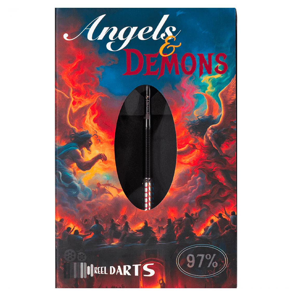 Reel Darts Angels & Demons 97% Tungsten Steel Tip Darts 23g - Image 3